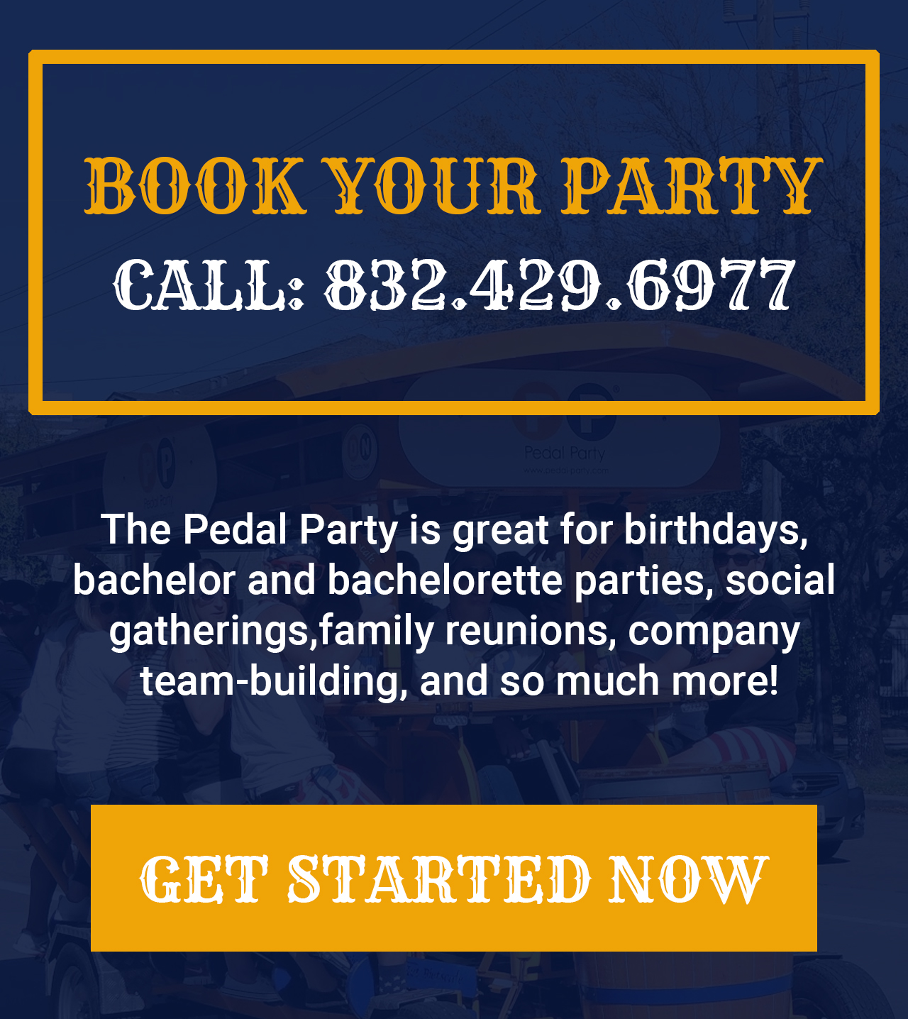 Reservations_NEW Pedal Party Houston